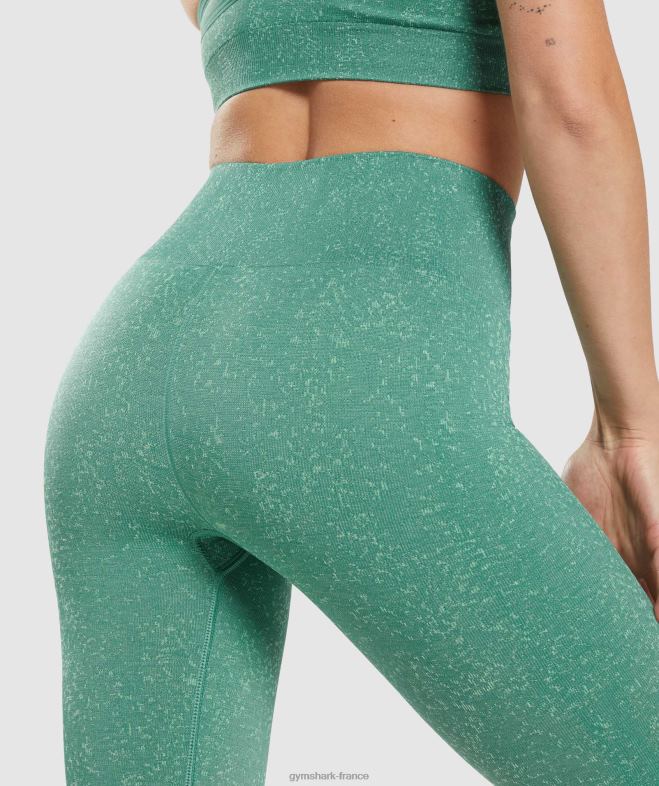 Gymshark adapter les leggings sans couture mouchetés minéral | vert alpin femmes 6HF28322